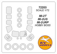 Mi-2T / US / URP (HOBBY BOSS) + wheels masks