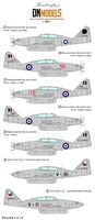 Captured Messerschmitt Me-262B Allied Insignia And Numbers Paint Mask Set