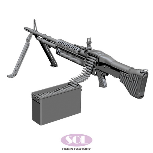 M60 Machine Gun (3D-Printed) SOLMODEL -MM789