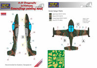 A-37 Dragonfly In Vietnam Camouflage Painting Mask (For Academy/Hasegawa)