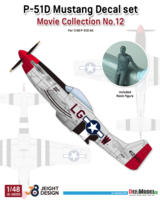 P-51D Mustang Decal / PE set w/ 1 figure  Movie Collection No.12 - Image 1