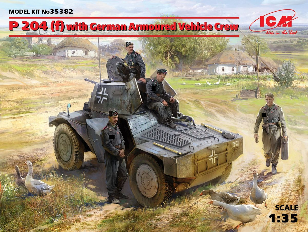 Amazon | ICM 1/35 ドイツ陸軍 ドイツ P204 (f) 装甲車 CDM砲塔