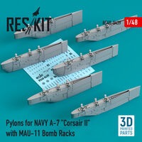 Pylons For NAVY A-7 "Corsair II" With MAU-11 Bomb Racks - Image 1