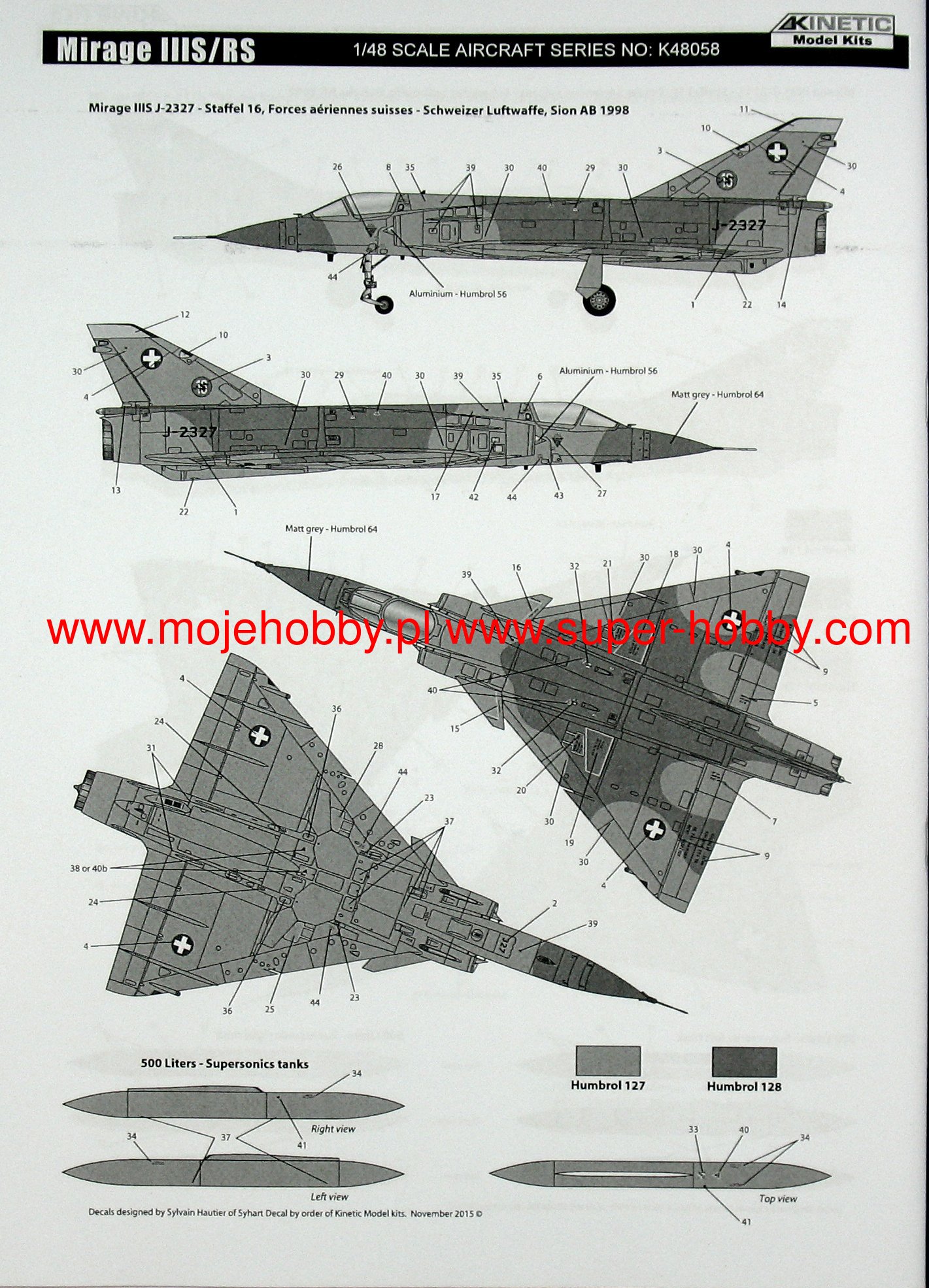 Mirage IIIS/RS Kinetic 48058