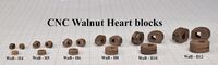 CNC HEART BLOCK 4MM - WALNUT