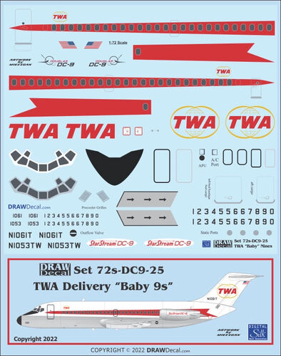Douglas DC-9-14/15 - Trans World Airlines (TWA) Delivery