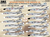 Spooks from the Beach 1 - USMC F-4B/ F-4J Phantoms in the Vietnam War Updated for Tamiya