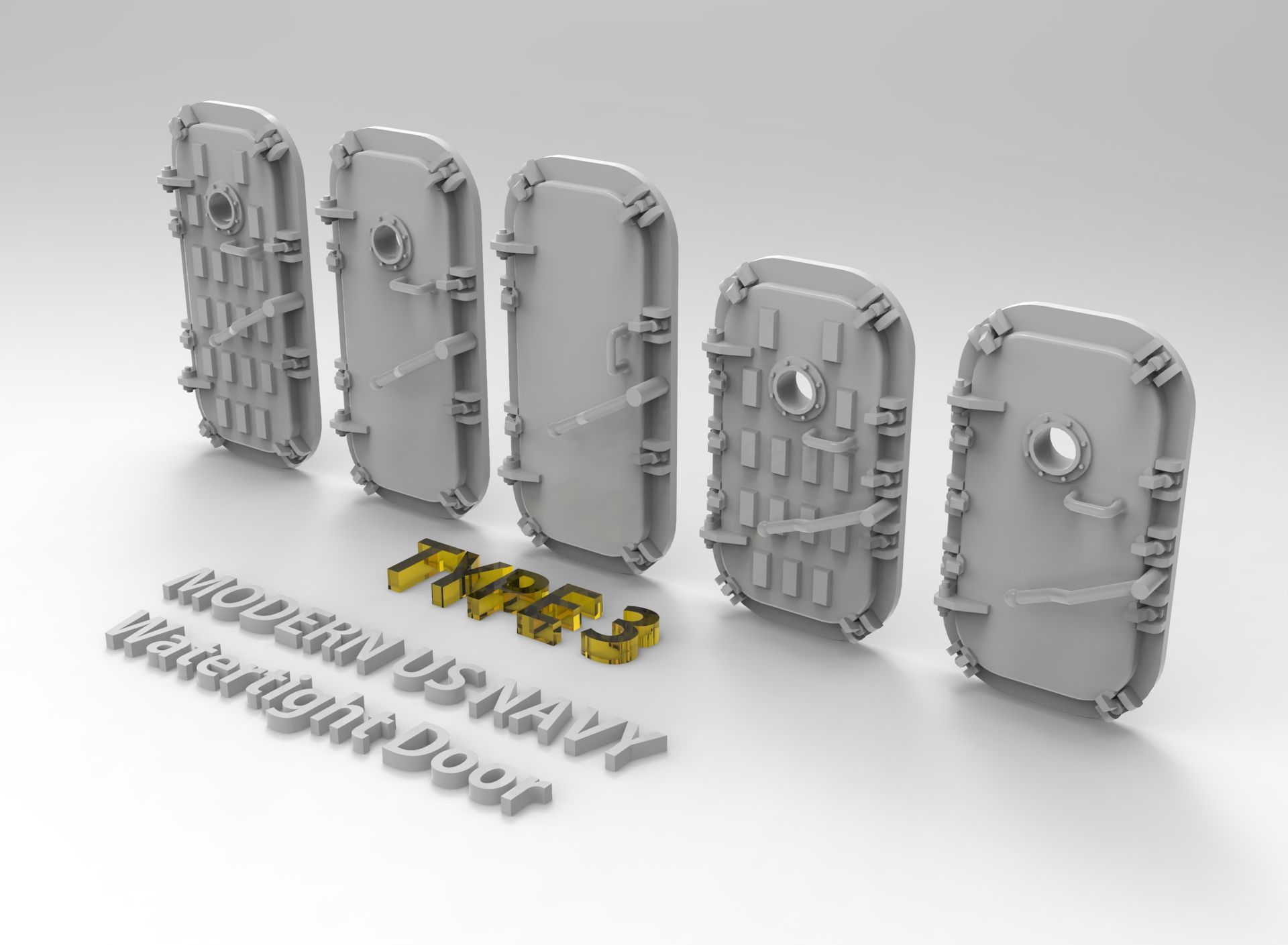 US Navy Watertight Door Type 3 HS MODELS -U700025S