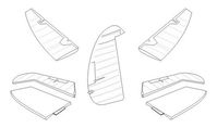 Spitfire Mk.I - Control surfaces set for Tamiya