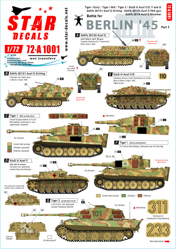Battle for Berlin '45 # 1. Tanks and AFVs in and outside