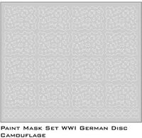 Paint Mask Set WWII 1946 German Disc Camo (Equal Size Roundels)