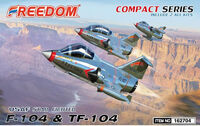 Lockheed F-104 & TF-104 USAF Starfighter (Compact Series - Include 2 Kits)