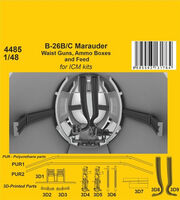 B-26B/C Marauder - Waist Guns, Ammo Boxes And Feed (For ICM) - Image 1