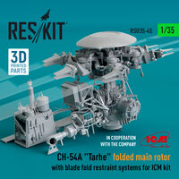 CH-54A Tarhe Folded Main Rotor With Blade Fold Restraint Systems For ICM Kit