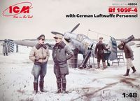 Bf 109F-4 with German Luftwaffe Personnel - Image 1