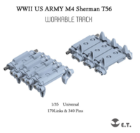 US WWII M4 Sherman - T56 Workable Track