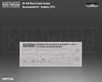 AH-64 DBlock II Apache wheels and canopy paint mask outside only (for Academy 12514 kit)