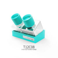 Anti-Toppling Adhesive Bottle Base (2 Bottle Position Green)