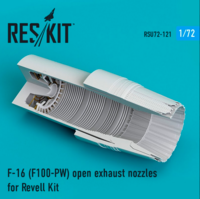 F-16 F100-PW open exhaust nozzles for Revell Kit