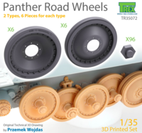 Panther Road Wheels Set 2 types, 6 pieces for each type - Image 1