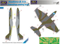 Canberra B(i).2/6 RAF Camouflage Painting Mask (For Airfix, Classic Airframes) - Image 1