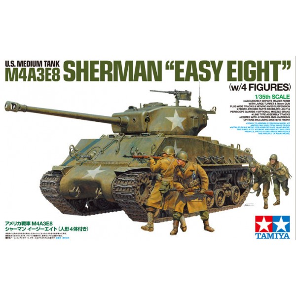 U S Medium Tank M4a3e8 Sherman Easy Eight