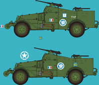 M3A1 Scout Car - Great Britain/France Decals