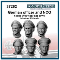 German WWII Officer and NCO Heads (3D-printed) - Image 1