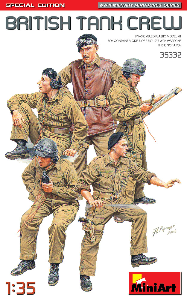 WWII British Tank Crew (ML-075 WWII British Tank Crew 1947)