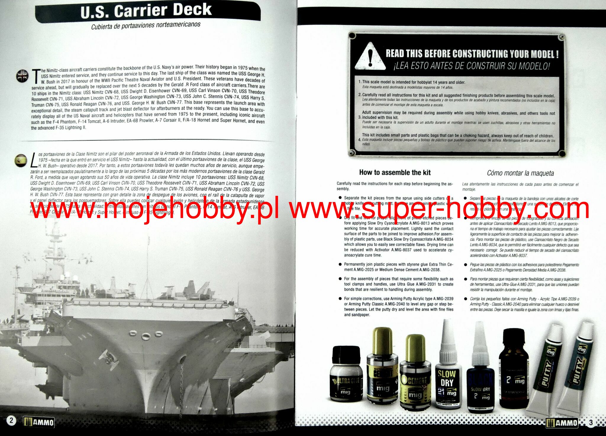 US Aircraft carrier flight deck section (Nimitzclass) AMMO of Mig