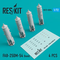 FAB-250М-54 Bomb (4 pcs) (MiG-21/23/27/29, Su-7/17/20/22/24/25/27/30/34, YAK-130) - Image 1