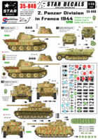 2. Panzer Div. in France 1944. PzKpfw IV, Panther, SdKfz 251 Stum.