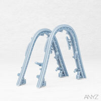 F4U-1A/2 Corsair (Dual Combo) Two Canopy Frames (For Magic Factory)