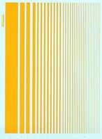 Parallel Stripes Yellow (9 different widths)