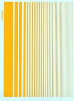 Parallel Stripes Yellow (9 different widths) - Image 1