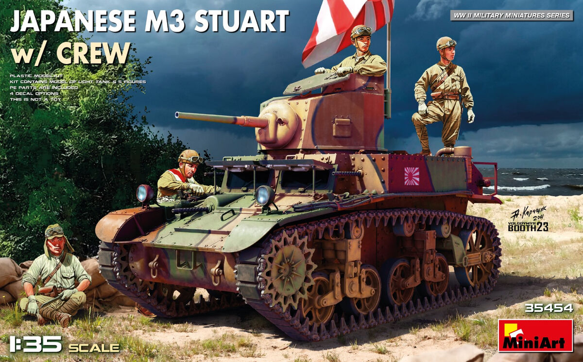 Japanese M3 Stuart with Crew MiniArt 35454