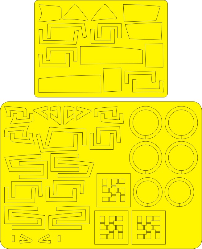 New Ware 1/32 Me262 B-1/U-1 marking masks for Revell kit#04995 New Ware 1/32 Me262 B-1/U-1 marking masks for Revell kit#04995