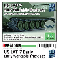 US LVT-7 Early Workable Track Set (For Tamiya/Academy Hobby Boss)