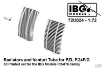 Radiators and Venturi Tube for PZL P.24 F/G - Image 1