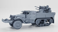 Pojazd pgsienicowy M3 (M16) z poczwrnym KMem