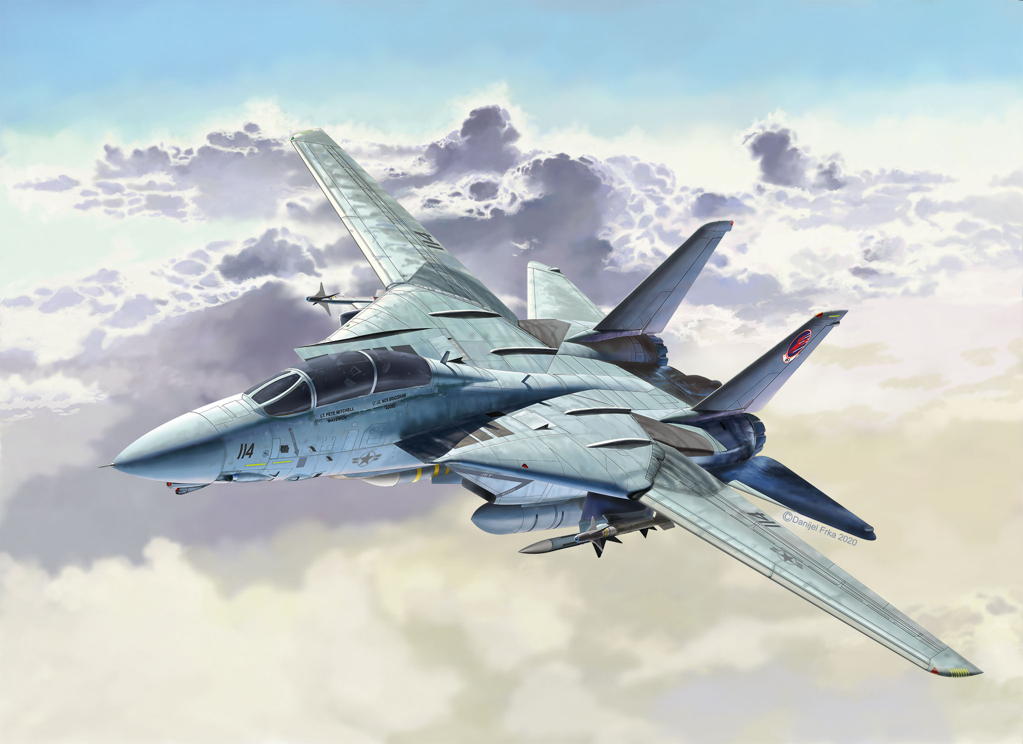 新規購入 ぬわ F-14 PLANETAGS トップガン フライトタグ キーホルダー 戦闘機 個人装備