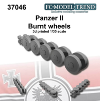 Panzer II burnt wheels