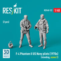 US Navy Forward Facing Pilot Figure Set (2 Figures) Zoukei Mura