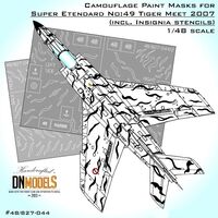Camouflage Paint Masks For Super Etendard Tiger Meet 2007 And Insignia Stencils