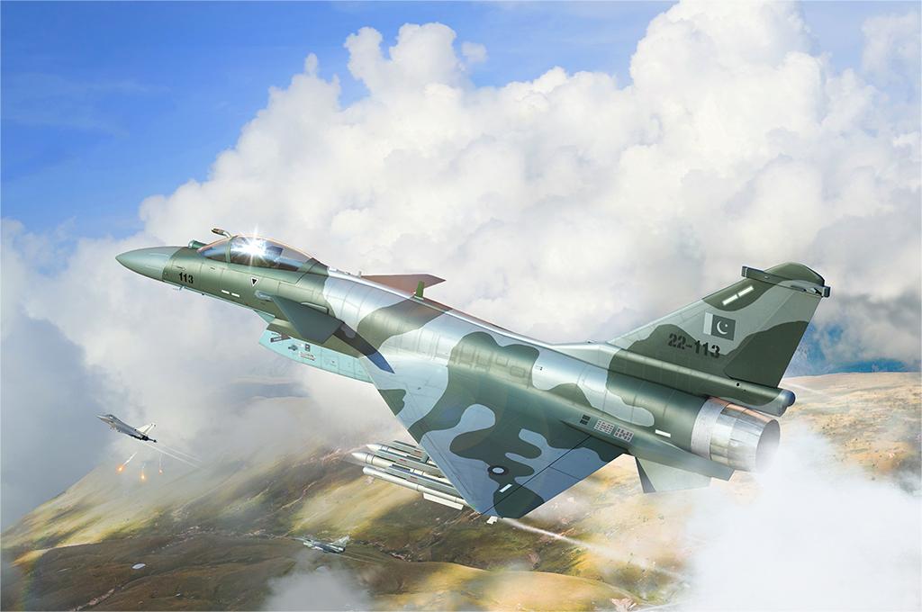 PAF J-10CE Multi-Role Fighter & IAF Rafale 2 in 1 Trumpeter 01690