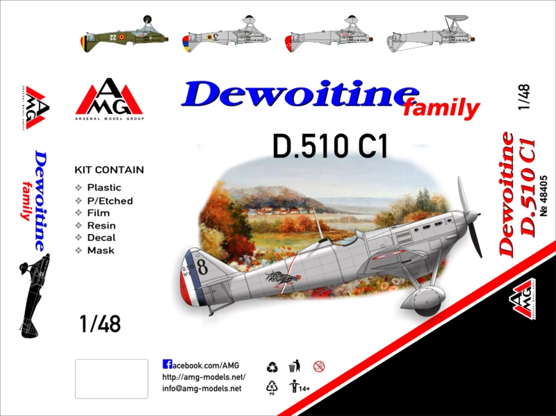 1/48 Dewoitine D.510 Japan service - NEW - AMG 48423 ! | eBay