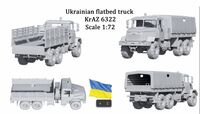 Ukrainian Flatbed Truck KrAZ 6322