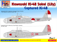 Light Bomber Kawasaki Ki48-II Otsu Type 99 (Lily) Light Bomber Kawasaki Ki48-II Otsu Type 99 (Lily)