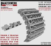 Tiger I Tracks KGS 63/725/130 Early Type Track Pin, Use Before 03.1943 - Image 1