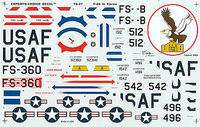 Republic F-84 E Thunderjet over Korea (4 schemes) - Image 1
